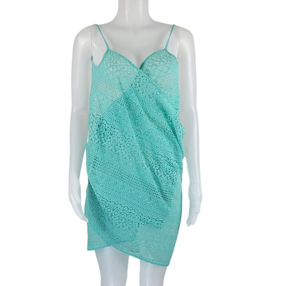 Victoria Secret Turquoise Wrap Bathing Suit Wrap L